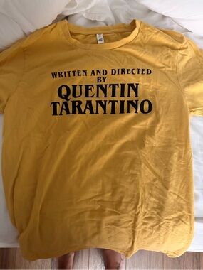 Quentin Tarantino Yellow Graphic Tee - Unbranded